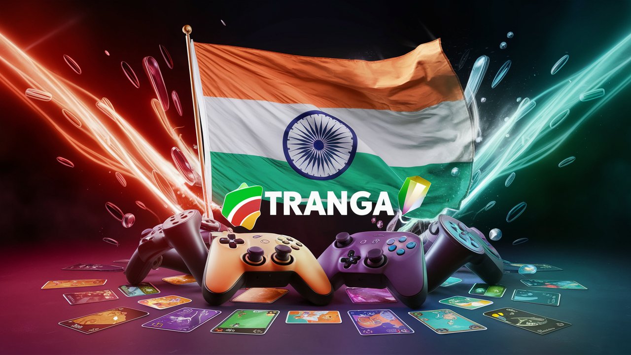 A vibrant and colorful thumbnail featuring Tiranga App: Your Ultimate Guide to Colour Trading and Gaming Fun