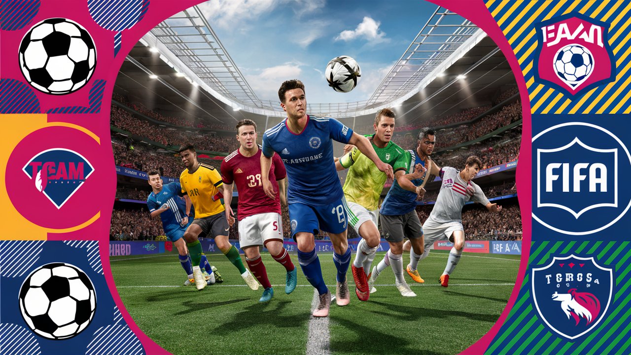 A vibrant and colorful thumbnail featuring : The Ultimate Guide to Downloading FIFA Mobile and FIFA Games for Android